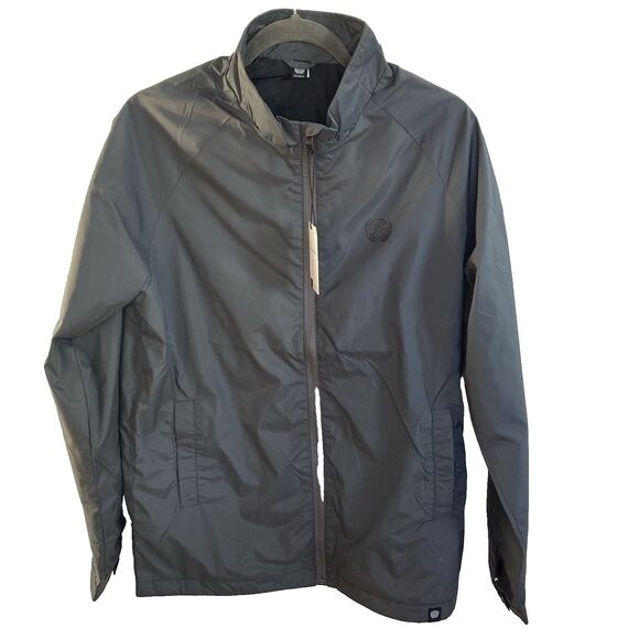 The Berrics Skate Boarders Men's Gray Logo Wind Breaker Jacket Size LNWT